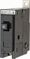 Eaton Cutler-Hammer - 40 Amp, 120/240 VAC, 24 VDC, 48 VDC, 80 VDC, 1 Pole, Bolt On Miniature Circuit Breaker - Thermal Magnetic Trip, 14-4 AWG, 2-3/8 Inch Deep x 2-15/16 Inch High x 1 Inch Wide - Exact Tooling