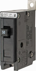 Eaton Cutler-Hammer - 50 Amp, 120/240 VAC, 24 VDC, 48 VDC, 80 VDC, 1 Pole, Bolt On Miniature Circuit Breaker - Thermal Magnetic Trip, 14-4 AWG, 2-3/8 Inch Deep x 2-15/16 Inch High x 1 Inch Wide - Exact Tooling