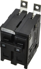 Eaton Cutler-Hammer - 20 Amp, 120/240 VAC, 2 Pole, Bolt On Miniature Circuit Breaker - Thermal Magnetic Trip, 14-4 AWG, 2-3/8 Inch Deep x 2-15/16 Inch High x 2 Inch Wide - Exact Tooling