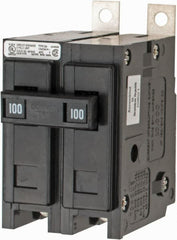 Eaton Cutler-Hammer - 100 Amp, 120/240 VAC, 24 VDC, 48 VDC, 80 VDC, 2 Pole, Bolt On Miniature Circuit Breaker - Thermal Magnetic Trip, 8-1/0 AWG, 2-3/8 Inch Deep x 2-15/16 Inch High x 2 Inch Wide - Exact Tooling