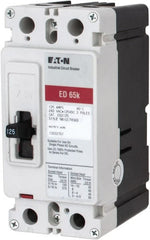 Eaton Cutler-Hammer - 125 Amp, 125 VDC, 240 VAC, 2 Pole, Molded Case Circuit Breaker - Thermal Magnetic Trip, 65 kA at 240 VAC Breaking Capacity, 4-4/0 AWG, 3-3/8 Inch Deep x 6 Inch High x 2-3/4 Inch Wide - Exact Tooling