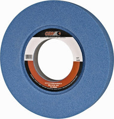 Camel Grinding Wheels - 14" Diam x 5" Hole x 2" Thick, J Hardness, 46 Grit Surface Grinding Wheel - Aluminum Oxide, Type 7, Coarse Grade, 1,910 Max RPM, Vitrified Bond, Two-Side Recess - Exact Tooling