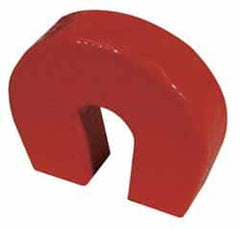 Eclipse - 4" Overall Width, 1" Deep, 3-5/16" High, 82 Lb Average Pull Force, Alnico Horseshoe Magnet - 1-1/4" Gap Width, 3-1/4" Pole Width, Grade 5 Alnico - Exact Tooling