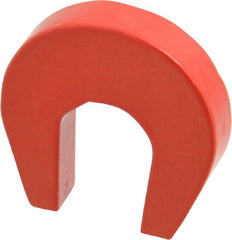 Eclipse - 1-1/8" Overall Width, 1/4" Deep, 1-1/8" High, 6-1/2 Lb Average Pull Force, Alnico Horseshoe Magnet - 13/64" Gap Width, 47/64" Pole Width, Grade 5 Alnico - Exact Tooling
