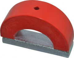 Eclipse - 3" Overall Width, 3/4" Deep, 2-1/2" High, 60 Lb Average Pull Force, Alnico Horseshoe Magnet - 1" Gap Width, 2-1/2" Pole Width, Grade 5 Alnico - Exact Tooling