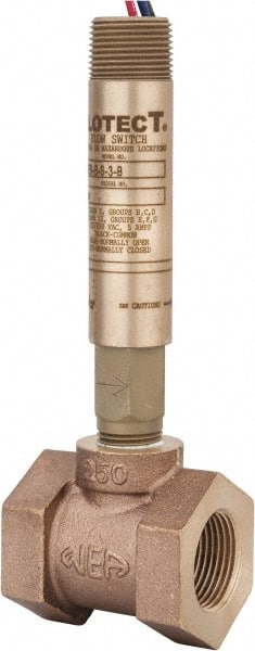 Dwyer - 2,000 psi, Brass Housing, Dwyer Flowtect Flow Switch - Model V6 - Exact Tooling