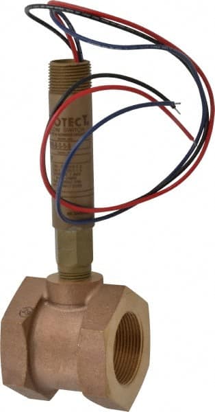 Dwyer - 2,000 psi, Brass Housing, Dwyer Flowtect Flow Switch - 6/5 GPM, Model V6 - Exact Tooling