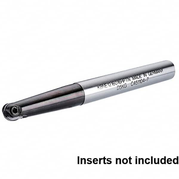 Kennametal - 3/4" Cut Diam, 1" Shank Diam, 7.48" OAL, Indexable Ball Nose End Mill - Exact Tooling