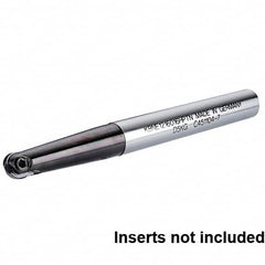Kennametal - 3/4" Cut Diam, 1" Shank Diam, 7.48" OAL, Indexable Ball Nose End Mill - Exact Tooling
