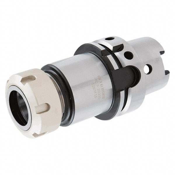 Iscar - 1mm to 13mm Capacity, 120mm Projection, HSK63A Hollow Taper, ER20 Collet Chuck - Through-Spindle - Exact Tooling