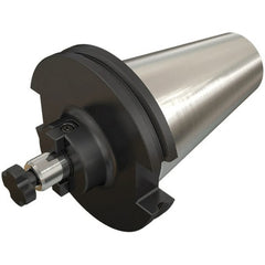 Iscar - DIN69871-40 Taper Shank 27mm Pilot Diam Shell Mill Holder - 21mm Flange to Nose End Projection, 58mm Nose Diam - Exact Tooling