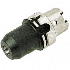 Iscar - HSK63A Taper Shank 6mm Hole End Mill Holder/Adapter - 63/64" Nose Diam, 80mm Projection, Through-Spindle Coolant - Exact Tooling