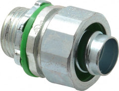 Cooper Crouse-Hinds - 1/2" Trade, Steel Threaded Straight Liquidtight Conduit Connector - Noninsulated - Exact Tooling