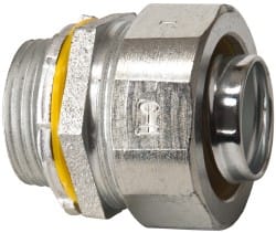 Cooper Crouse-Hinds - 1" Trade, Malleable Iron Threaded Straight Liquidtight Conduit Connector - Noninsulated - Exact Tooling