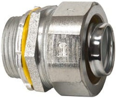 Cooper Crouse-Hinds - 1" Trade, Malleable Iron Threaded Straight Liquidtight Conduit Connector - Noninsulated - Exact Tooling