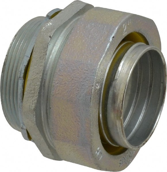 Cooper Crouse-Hinds - 2" Trade, Malleable Iron Threaded Straight Liquidtight Conduit Connector - Noninsulated - Exact Tooling