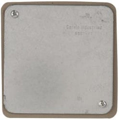 Cooper Crouse-Hinds - Electrical Outlet Box Steel Square Cover - Includes Captive Screw - Exact Tooling