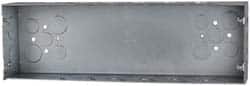 Cooper Crouse-Hinds - 6 Gang, (26) 1, 1/2 & 3/4" Knockouts, Steel Rectangle Outlet Box - 4-1/2" Overall Height x 14-1/16" Overall Width x 2-1/2" Overall Depth - Exact Tooling