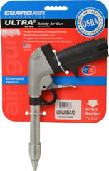 Guardair - 120 Max psi Whisper Jet Pistol Grip Blow Gun - 3/8 NPT, 6" Tube Length, Aluminum - Exact Tooling