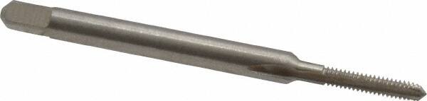 Interstate - #2-56 UNC 2B 3 Flute Bright Finish High Speed Steel Straight Flute Standard Hand Tap - Plug, Left Hand Thread, 1-3/4" OAL, H2 Limit, Oversize - Exact Tooling