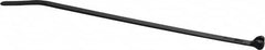 Thomas & Betts - 5-1/2" Long Black Nylon Standard Cable Tie - 40 Lb Tensile Strength, 1.31mm Thick, 28.7mm Max Bundle Diam - Exact Tooling