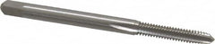 Interstate - #5-40 UNC 2B/3B 3 Flute Bright Finish High Speed Steel Straight Flute Standard Hand Tap - Plug, Left Hand Thread, 1-15/16" OAL, H2 Limit, Oversize - Exact Tooling