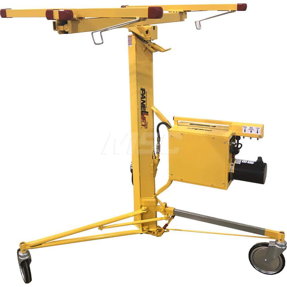 PanelLift - Panel Lifts; LiftType: Drywall ; Drive Type: Power ; Maximum Height: 173 (Inch); Panel Size: 4x16 ; Load Capacity: 150 ; Material: Steel - Exact Tooling