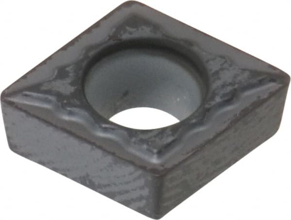 Kennametal - CCMT21.51 UF Grade KC5010 Carbide Turning Insert - TiAlN Finish, 80° Diamond, 1/4" Inscr Circle, 3/32" Thick, 1/64" Corner Radius - Exact Tooling