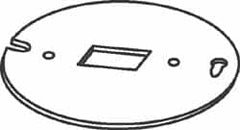 Cooper Crouse-Hinds - Electrical Outlet Box Steel Octagon Box Cover - Exact Tooling