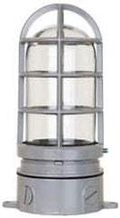 Cooper Crouse-Hinds - 120 Volt, 100 Watt, Incandescent Hazardous Location Light Fixture - Vaporproof, Corrosion & Heat Resistant, Aluminum Housing, 4-1/4" Wide x 8-7/8" High - Exact Tooling