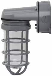 Cooper Crouse-Hinds - 120 Volt, 100 Watt, Incandescent Hazardous Location Light Fixture - Vaporproof, Corrosion & Heat Resistant, Aluminum Housing, 7" Long x 4-1/4" Wide x 9-1/2" High - Exact Tooling