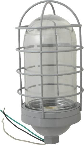 Cooper Crouse-Hinds - 120 Volt, 200 Watt, Incandescent Hazardous Location Light Fixture - Vaporproof, Corrosion & Heat Resistant, Aluminum Housing, 5-1/2" Wide x 11-1/2" High - Exact Tooling