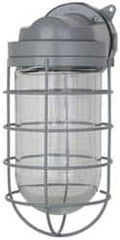 Cooper Crouse-Hinds - 120 Volt, 200 Watt, Incandescent Hazardous Location Light Fixture - Vaporproof, Corrosion & Heat Resistant, Aluminum Housing, 6-3/8" Long x 5-1/2" Wide x 12-1/2" High - Exact Tooling