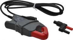 Fluke - Black/Red Electrical Test Equipment Clamp - Use with Digital Multimeters, Powers Quality Meters, Scope Meters - Exact Tooling