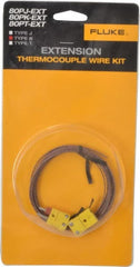 Fluke - Electrical Test Equipment Extension Wire Kit - Use with K-Type Thermometers - Exact Tooling