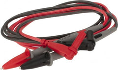 Fluke - Black/Red Electrical Test Equipment Leads - Use with Digital Multimeters - Exact Tooling