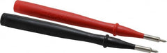 Fluke - Black/Red Electrical Test Equipment Probe - Use with IEC Electrical Wall Outlets - Exact Tooling