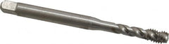 Emuge - #10-24 UNC, 3 Flute, 45° Helix, Bottoming Chamfer, Bright Finish, Cobalt Spiral Flute STI Tap - Right Hand Flute, 3.15" OAL, 0.255" Shank Diam, 0.669" Thread Length, 3B Class of Fit, Series Enorm Z - Exact Tooling