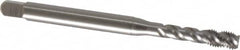Emuge - #10-32 UNF, 3 Flute, 45° Helix, Bottoming Chamfer, Bright Finish, Cobalt Spiral Flute STI Tap - Right Hand Flute, 3.15" OAL, 0.255" Shank Diam, 0.512" Thread Length, 3B Class of Fit, Series Enorm Z - Exact Tooling