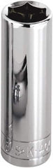 SK - 3/8", 3/8" Drive, Deep Hand Socket - 12 Points, Steel, Chrome Finish - Exact Tooling