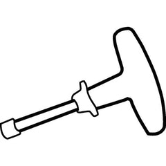Kennametal - TP8 Torx Plus Drive, Key and Driver for Indexable Tools - Compatible with Lever Screws - Exact Tooling