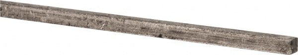 Precision Brand - 12" Long, Plain Key Stock - Medium Carbon Steel - Exact Tooling