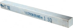 Precision Brand - 12" Long x 1" High x 1" Wide, Zinc-Plated Key Stock - Low Carbon Steel - Exact Tooling