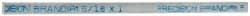 Precision Brand - 12" Long x 1/2" High x 5/16" Wide, Zinc-Plated Key Stock - Low Carbon Steel - Exact Tooling