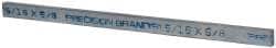 Precision Brand - 12" Long x 5/8" High x 5/16" Wide, Zinc-Plated Key Stock - Low Carbon Steel - Exact Tooling