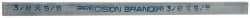 Precision Brand - 12" Long x 5/8" High x 3/8" Wide, Zinc-Plated Key Stock - Low Carbon Steel - Exact Tooling