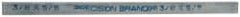 Precision Brand - 12" Long x 5/8" High x 3/8" Wide, Zinc-Plated Key Stock - Low Carbon Steel - Exact Tooling