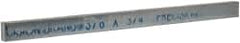 Precision Brand - 12" Long x 3/4" High x 3/8" Wide, Zinc-Plated Key Stock - Low Carbon Steel - Exact Tooling