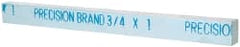 Precision Brand - 12" Long x 1" High x 3/4" Wide, Zinc-Plated Key Stock - Low Carbon Steel - Exact Tooling