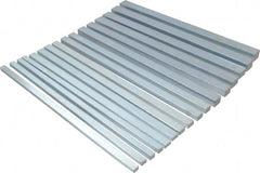 Precision Brand - 12" Long, Zinc-Plated Key Stock Assortment - Low Carbon Steel - Exact Tooling